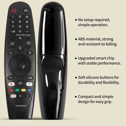 Universal Remote Control Replacement for All LG TV Models Simple Design, No voice function