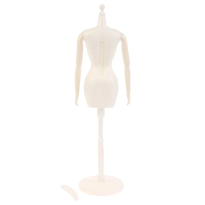 1/6 Doll Mannequin Coat Hanger Dollhouse Doll Skirt Support Wedding Mannequin Stand Humanoid Model Toy Doll Gown Display Form