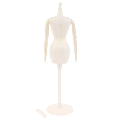 1/6 Doll Mannequin Coat Hanger Dollhouse Doll Skirt Support Wedding Mannequin Stand Humanoid Model Toy Doll Gown Display Form