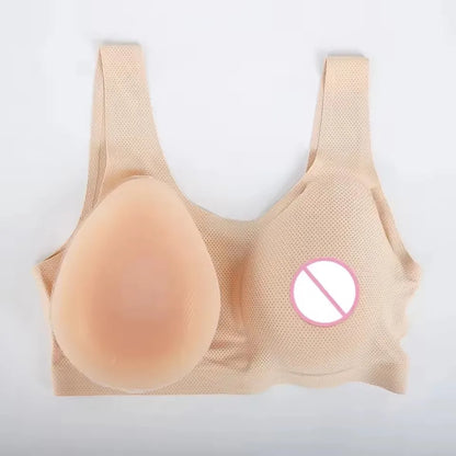 Silicone Realistic Fake Chest Tits Sexy Artificial Boobs Soft Breast Enhancement Pads for Transgender Drag Queens Party Cosplay