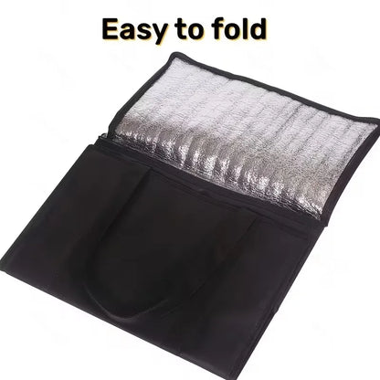 Reusable Insulated CoolerBag PremiumAluminum Foil Thermal Storage Bag Lightweight Portable ZipperLunch Bag for Camping Party Use