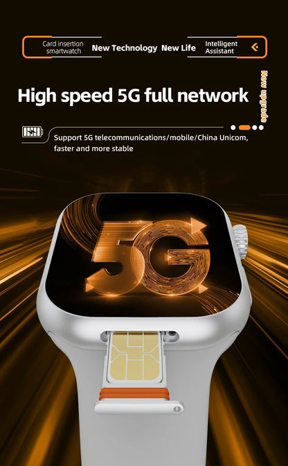 VP39 5G Smartwatch S11 Plus 5G LTE Android 12.0 Smart Watch With 190° Rotating Camera GPS WIFI Compass Play Store Sim Card Slot