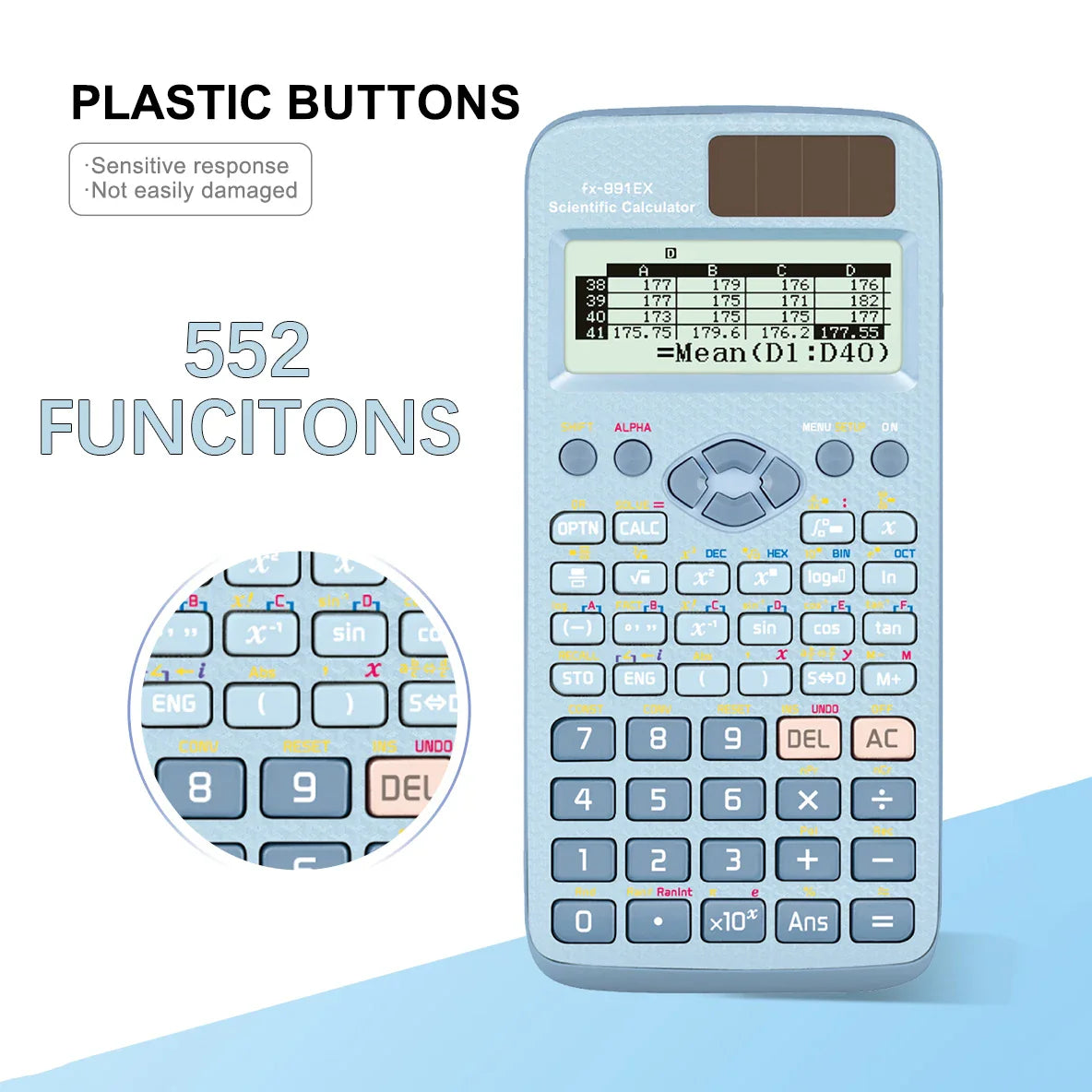 Multifunctional science function calculator-552function Specially designed for student exams, economical packaging，High-End Appe