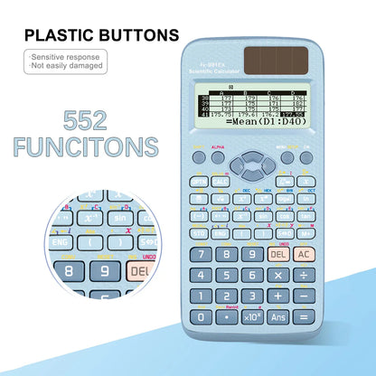 Multifunctional science function calculator-552function Specially designed for student exams, economical packaging，High-End Appe