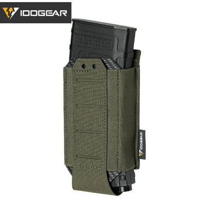 IDOGEAR Tactical Single LSR 556 Mag Pouch Mag Carrier MOLLE Pouch Laser Cut Tool Bags 35135
