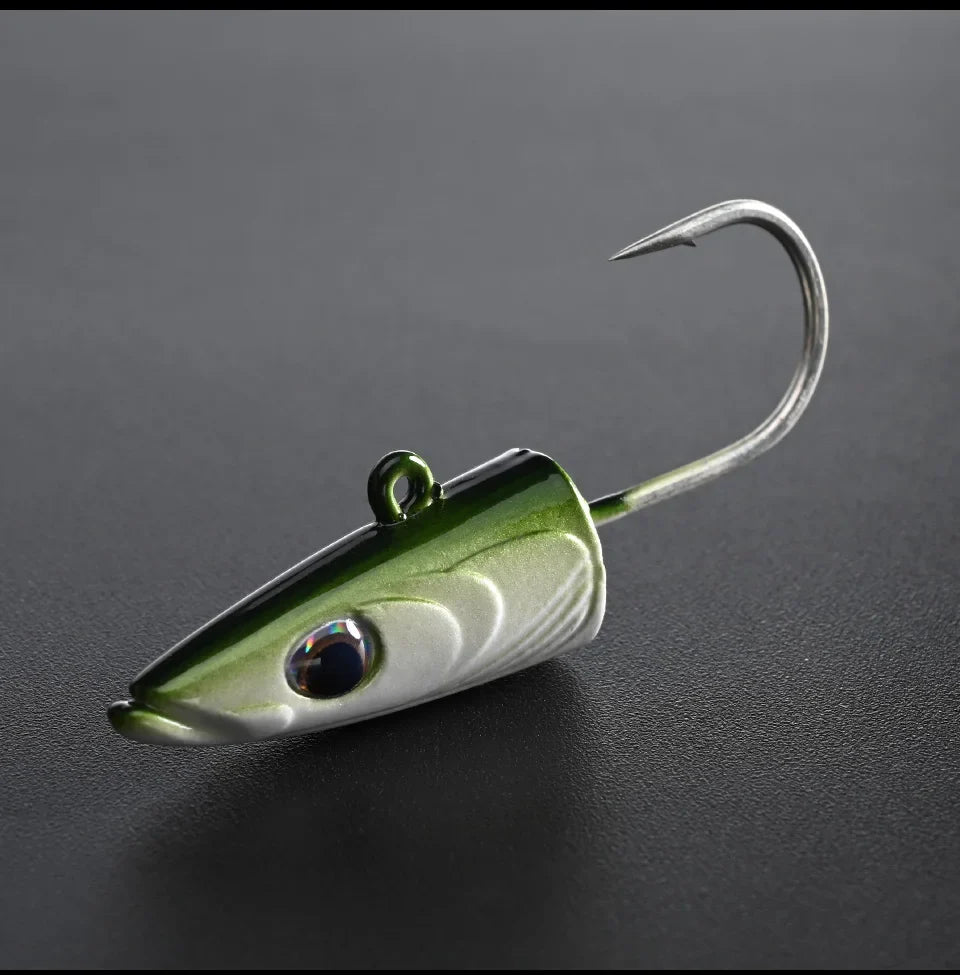 BLUX Happy Sandeel 11cm 17g Soft Live Eel Fishing Lure Paddle Tail Jig Head Hook Vinyls Vibration Artificial Bait Saltwater Gear