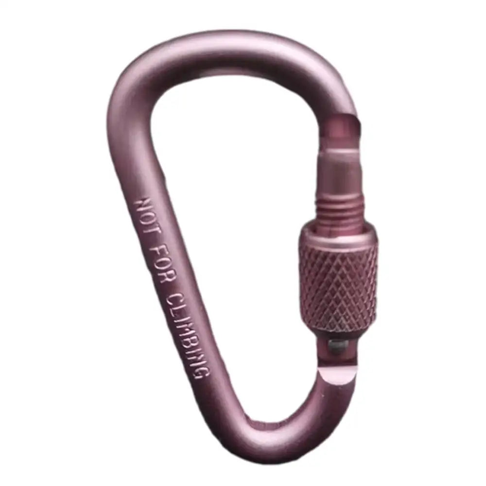 Outdoor Climbing Carabiner D Shaped Paracord Tensioner Key Chain Clip Aluminum Alloy Guylines Tensioner Camp Mountaineering Hook