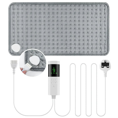 30*60cm Electric Heating Pads for Back Neck Shoulder Home Office Washable Winter Warm Blanket 4 Timer 9 Temperature Control