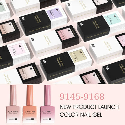 Canni Nail Gel Polish Jelly Nude Color HEMA FREE TPO FREE 9ml Transparent Semi Permanent Natural Nude French Nail Gel Lacquer