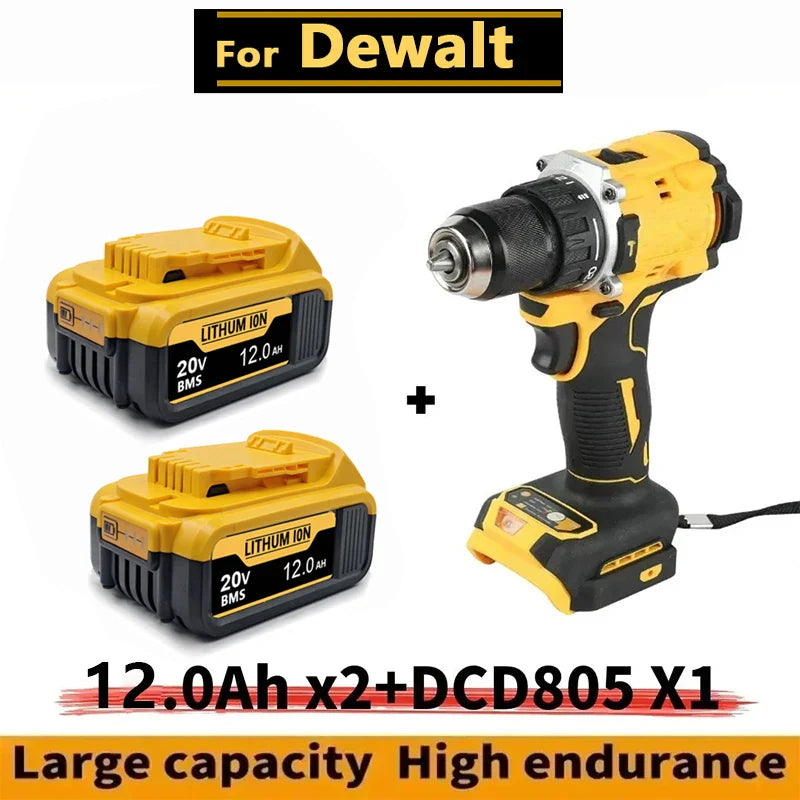 New High-power For DEWALT 20v/60V battery DCB200 DCB205 DCB206  * power tool 18V battery 3AH 8AH 12AH 18AH batteries  DCD805