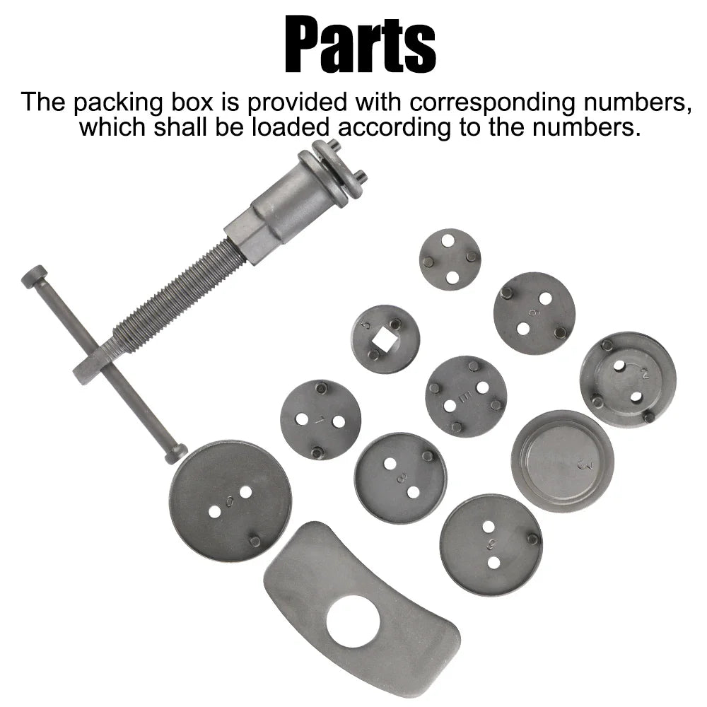 12PCS/13PCS/18PCS/21PCS/22PCS Durable And Reliable Convenient Rewind Back Brake 1 Set Car Disc Brake Caliper