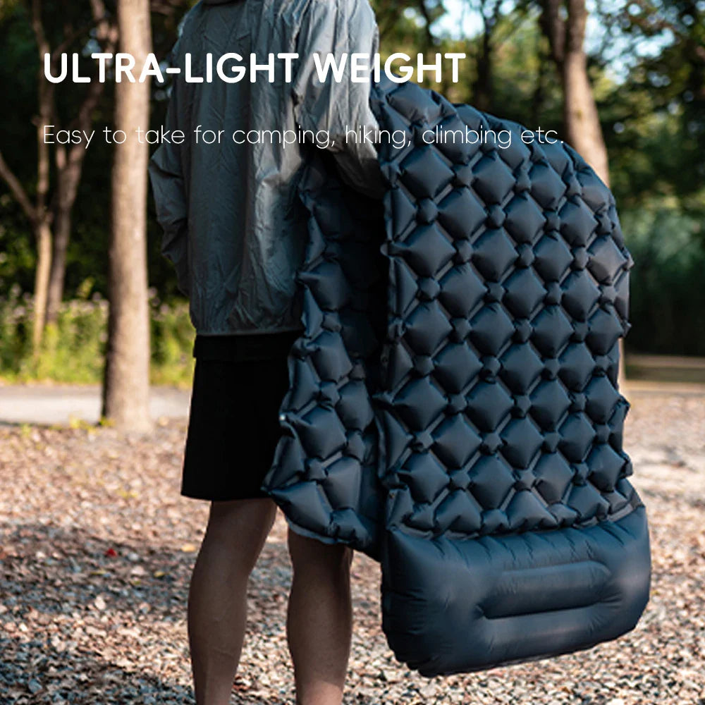 TARKA Inflatable Camping Mats Air Mattress With Pillow Outdoor Tourist Sleeping Pad Self-Inflating Mattress For Hiking Climbing