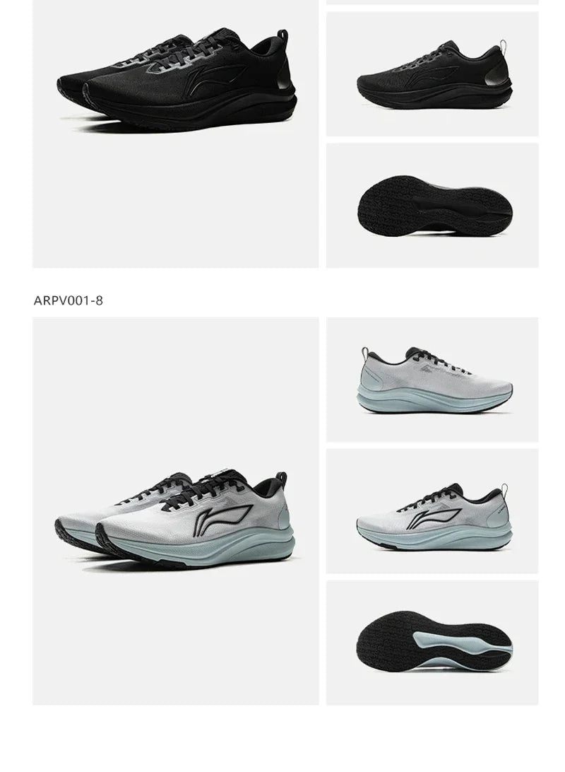 Li-Ning Men's RED HARE 8 Racing Running Shoes LIGHT FOAM ULTRA Reflective Cushion Stable Shoes LiNing Light Sneakers ARPV001