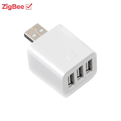 Tuya Smart for Zigbee WiFi Mini 1 2 3 USB Adaptor Switch 5V Micro USB Power Adaptor Smart Life Control Via Alexa Google Home