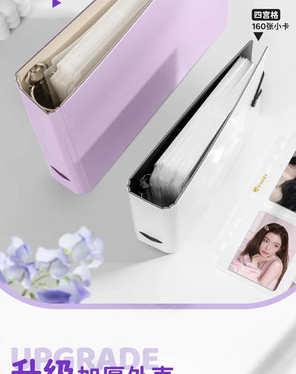 SINGBA a5 / a4 Ring Binder Album for 3" Cards - K-pop Idol Photocard Holder, Polaroid Photo Organizer (4/9 Grid, Refillable)
