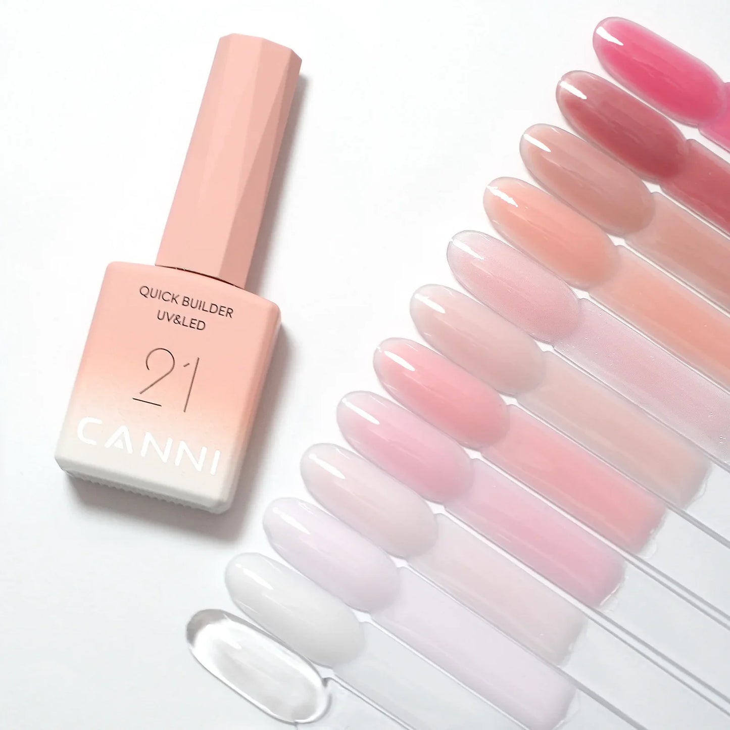 CANNI Nail Gel Polish HEMA/TPO FREE Extension UV Gel Builder Nail Gel In Bottle Semi Permanent Rubber Base Self-leveling Gel