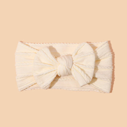 1Pcs Newborn Baby Headband For Girls Elastic Knit Children Turban Baby Bows Soft Nylon Kids Headwear Hair Accessories 32 Colors
