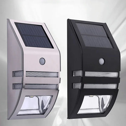 Garden Villa Solar Wall Light PIR Human Body Induction Stainless Steel LED Outdoor Waterproof Landscape Lighting  Clearance