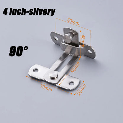 Sliding Barn Door Latch Sliding Right Angle Door Latch Door Bolt Wine Cooler Closet Window Door Latch Plug Baby Safety Latch