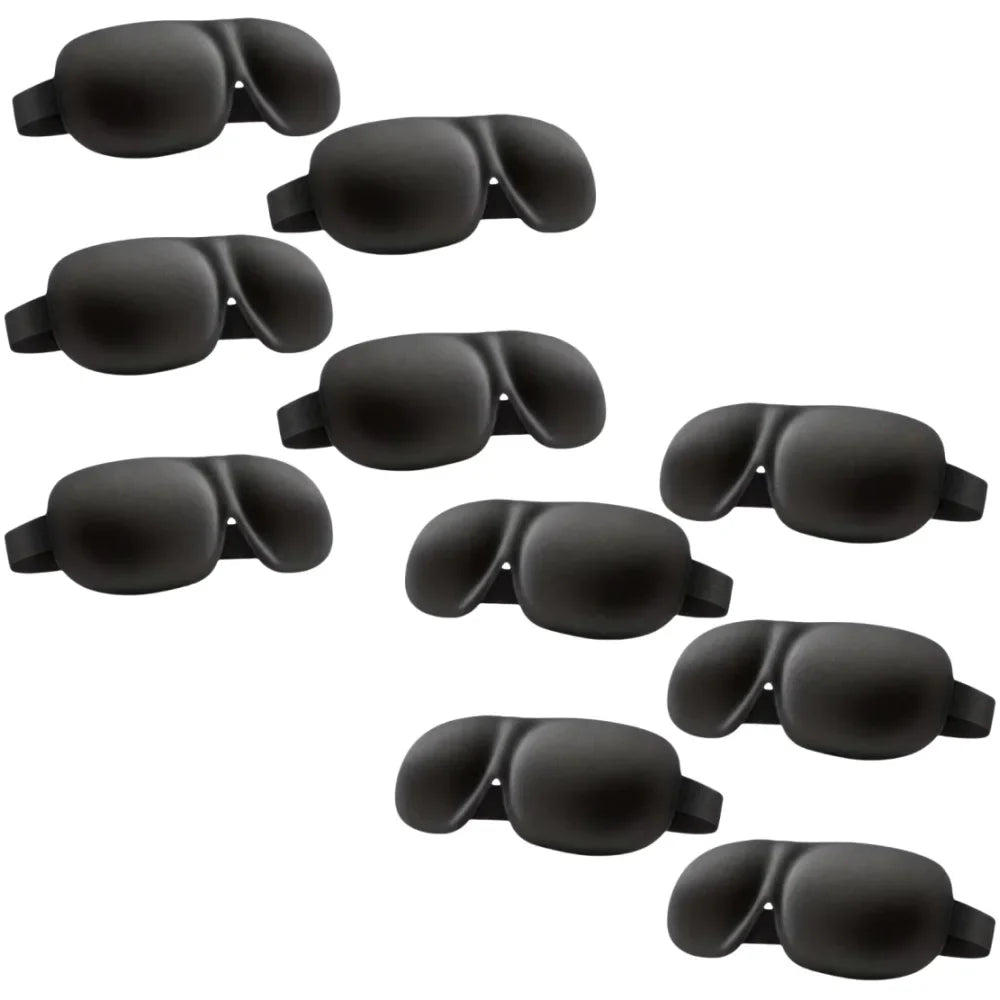 3D Contoured Sleep Mask 100% Light Blocking Eye Mask Ultra-Soft Skin-Friendly Material Breathable Eye Cover For Rest Travel Yoga