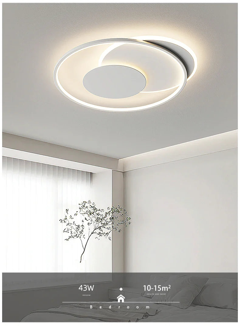 Modern Nordic Led Ceiling Light Square Minimalist Lamps for Kitchen Living Dining  Room Art Home Decoration Chandelier