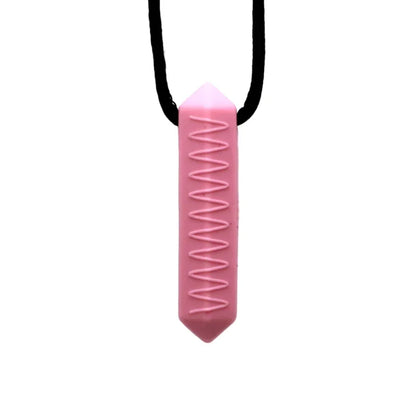 Stylish Silicone Pendant Necklace Chew Necklace Sensory Toy Provides Orals Stimulation Relieves Discomfort for All Age