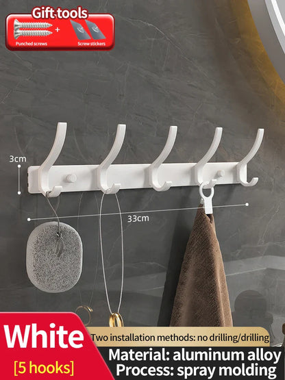 no drill Door Behind Hook Storage Wall Hanging Clothes Hanger Coat Hook Punch-free Hanger Bedroom Organizer Storage Kitchen Acce