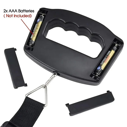 50kg/110lb Portable Scale LCD Digital Luggage Suitcase Scale Handled Travel Baggage Bag Fish Weighting Hook Hanging Scales