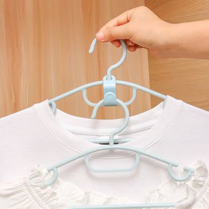 5-50Pcs Clothes Hanger Hooks Organizer Connect Multifunction Cascading Plastic Bedroom Wardrobe Storage Space Saving Coat Hook