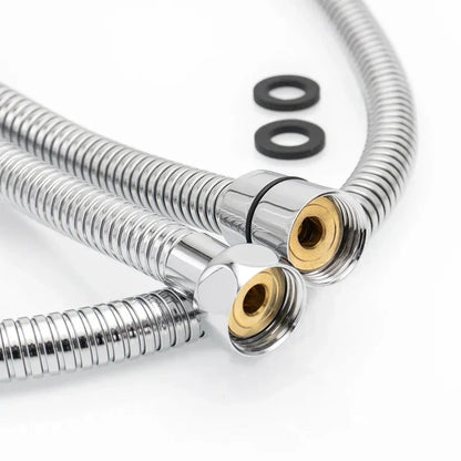 Shower Hose 1.5M Stainless Steel - Flexible Handheld Shower Head Pipe Explosion-Proof Bathroom