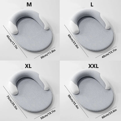 Cooling Dog Bed Summer Ice Silk Cat Mat Oval Pet Nest Breathable Heat Dissipation Cooling Pad for Small Medium Large Dogs Cats