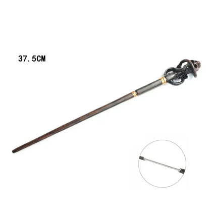 New Anime Cosplay Metal Core Magic Wand Harri Decoration Toy Accessories For Bacchetta Di Plastic Pottee Magic Stick
