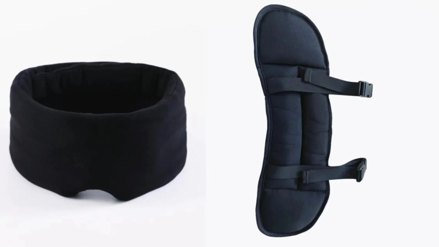 3D Contoured Travel Pillow 100% Blackout Zero Eye Pressure Sleeping Mask Soft Adjustable Travel Accessories Airplane