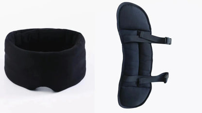 3D Contoured Travel Pillow 100% Blackout Zero Eye Pressure Sleeping Mask Soft Adjustable Travel Accessories Airplane