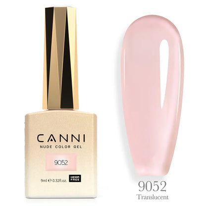 Canni Nail Gel Polish Jelly Nude Color HEMA FREE TPO FREE 9ml Transparent Semi Permanent Natural Nude French Nail Gel Lacquer
