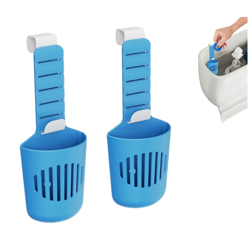Silicone Toilet Tank Tablet Holder Versatile Toilet Bowl Hanging Cleaner and Deodorizer Hanger