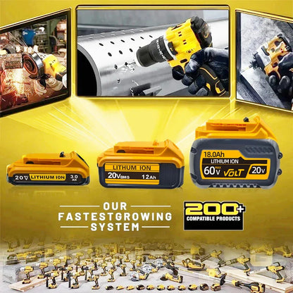 .Original for DEWALT 20v/60V battery DCB606 DCB609 DCB182 DCB205 DCB206 DCB209 power tool 18V battery 6AH 9AH battery.