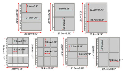 A4 Binder Photocards Holder Kpop Photo Card Page 2/3/4/9/10 Pocket Sleeves PVC Free Photo Album Refills 4x6 10x15 Pocket Sleeves