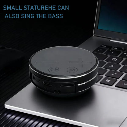 Bone Conduction Desktop Wireless Speaker with suction cups for secure attachment. Wireless TWS speaker, compatible with lanyard