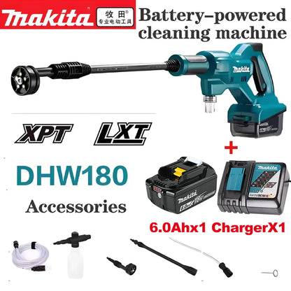 2026 new model Makita DHW180 Battery High Pressure Washer 18V Cordless Portable Cleaning Device High Flow Rate Power Tool