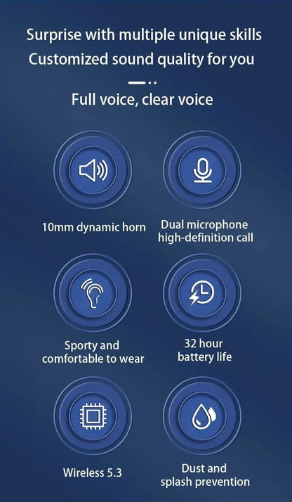 SP16 Wireless Earphones Ture Wireless Earbuds Ear Hook Sports HiFI Stereo Waterproof Headset With Mic TWS Headphone