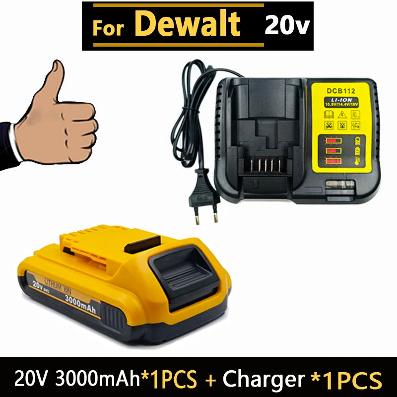New High-power For DEWALT 20v/60V battery DCB200 DCB205 DCB206  * power tool 18V battery 3AH 8AH 12AH 18AH batteries  DCD805