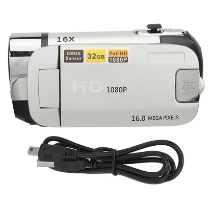 D90 1080P 16MP Digital Camera 2.4 Inch Rotatable Screen Camcorder 16X Zoom HD Video Recorder with Fill Light HD Video Camcorder