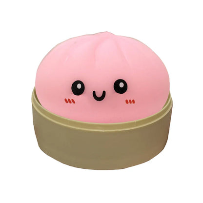 11 Styles Realistic Giant Dumpling Squeeze Toy With Bamboo Steamer Soft Dough Ball Decompression Fidget Toy Funny Creative Gift