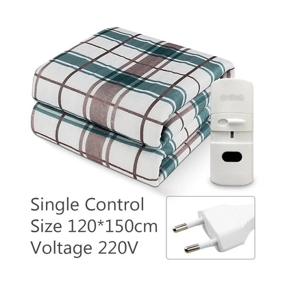 220V Electric Heating Blanket 70x150cm/120x150cm/150x180cm Thicker Heater Heated Blanket Winter Warm Thermostat Heated Pads