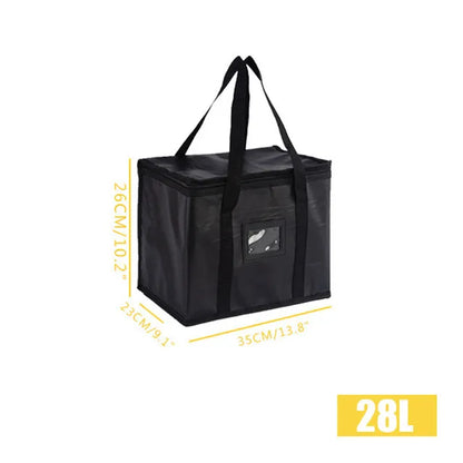 Reusable Insulated CoolerBag PremiumAluminum Foil Thermal Storage Bag Lightweight Portable ZipperLunch Bag for Camping Party Use