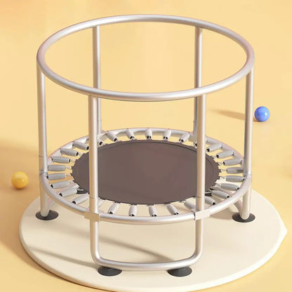 Kids Trampoline, Adjustable Toddler Trampoline with Basketball Hoop, Swing, Sandbag, Ocean Balls,Trampoline with Enclosure Net