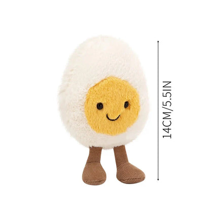 1PC Lovely Soft Boiled Doctor Fashion Creative Pet Toys Lovely Smile Happy Doll Pet Supplies Home Decoration Holiday Kids Gift