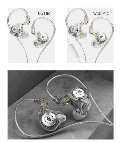 KZ EDX PRO 10mm Dual Magnetic Circuit Dynamic Drive Earphone HIFI Bass Earbud Sport Noise Cancelling Headset KZ ZSTX ZSN PRO ZAS