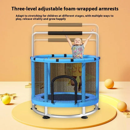 Children's Indoor Trampoline Home Use Jumping Bed 3-10 Years Old Household Trampoline Fun Fitness Exercise for Kids